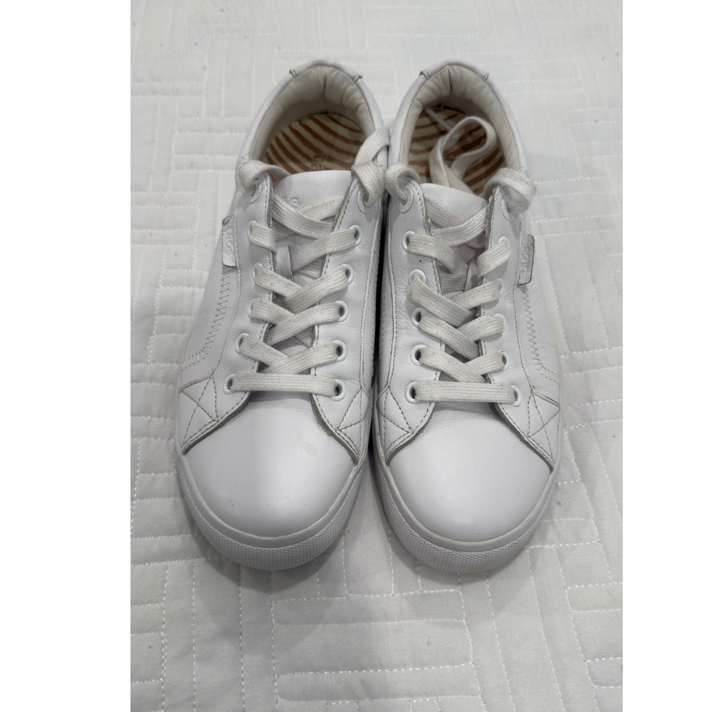 Taos Plim Soul Lux White Leather Lace Up Sneakers Shoes PLX-13994A